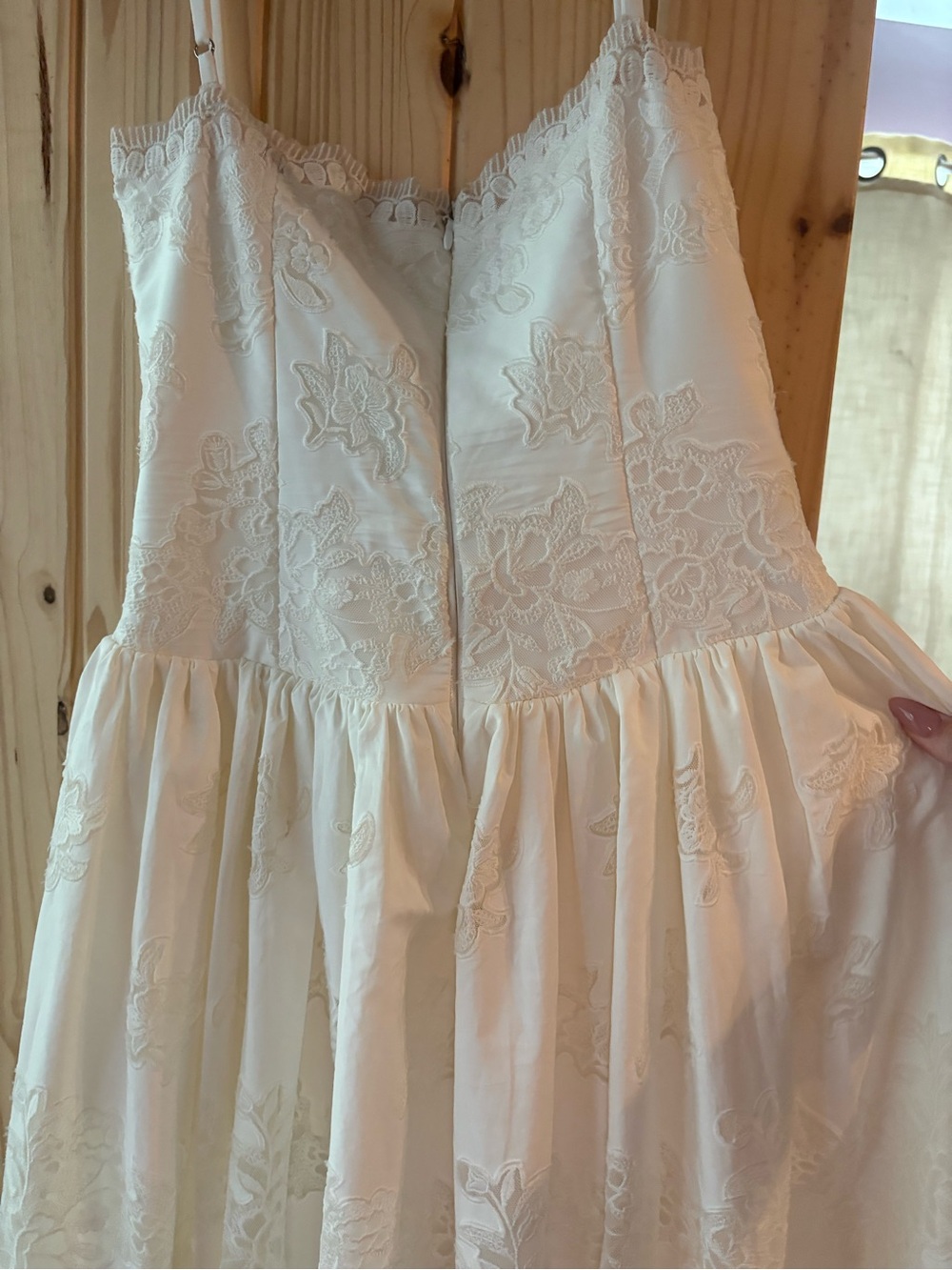 House of CB White Lace Midi Dress with Spaghetti Straps - Picture 10 of 11